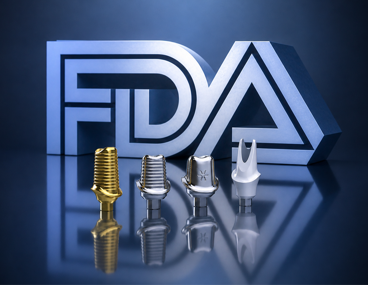 FDA 510(k) cleared abutments